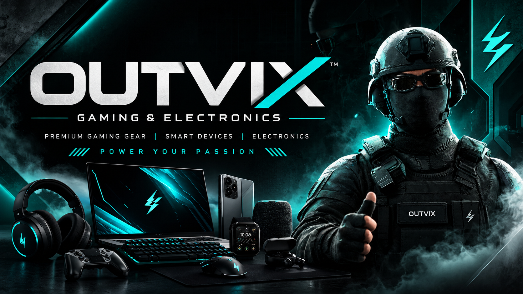 outvix cyber gaming gear banner