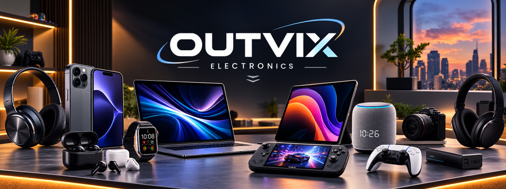 outvix electronics futuristic showcase